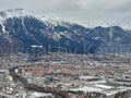 A photo from a cable car over Innsbruck