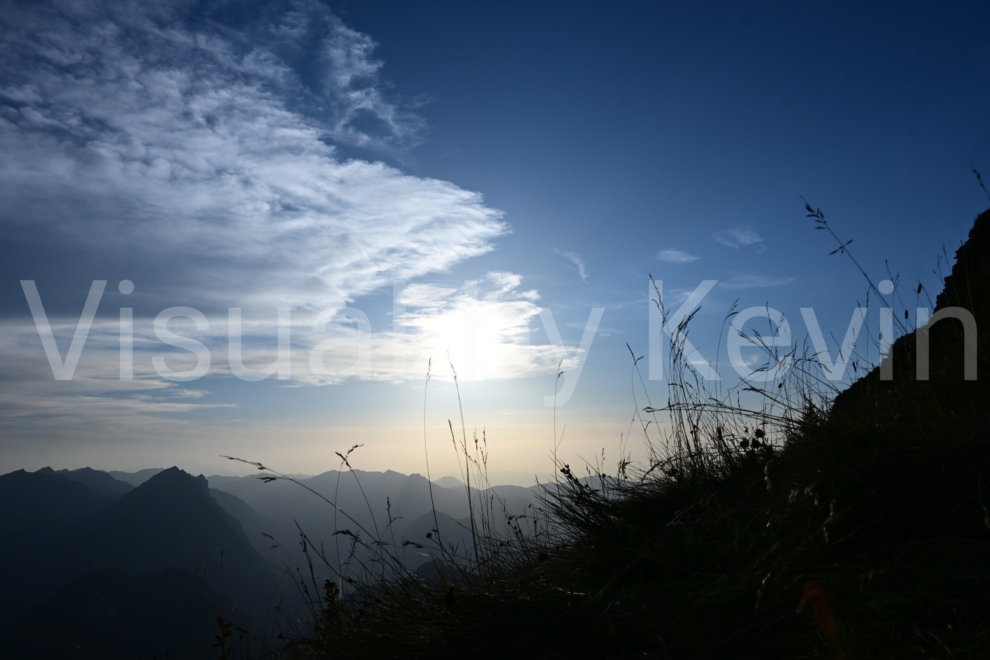 Blaue Stunde im Abstieg