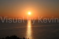 Küstenblick bei Sonnenuntergang