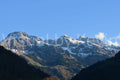 Alpenkette mit Schneebedeckung